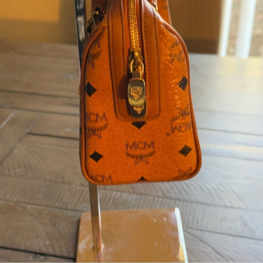 💎MCM COGNAC SMALL BOSTON BAG EUC💎 - Picture 5 of 14